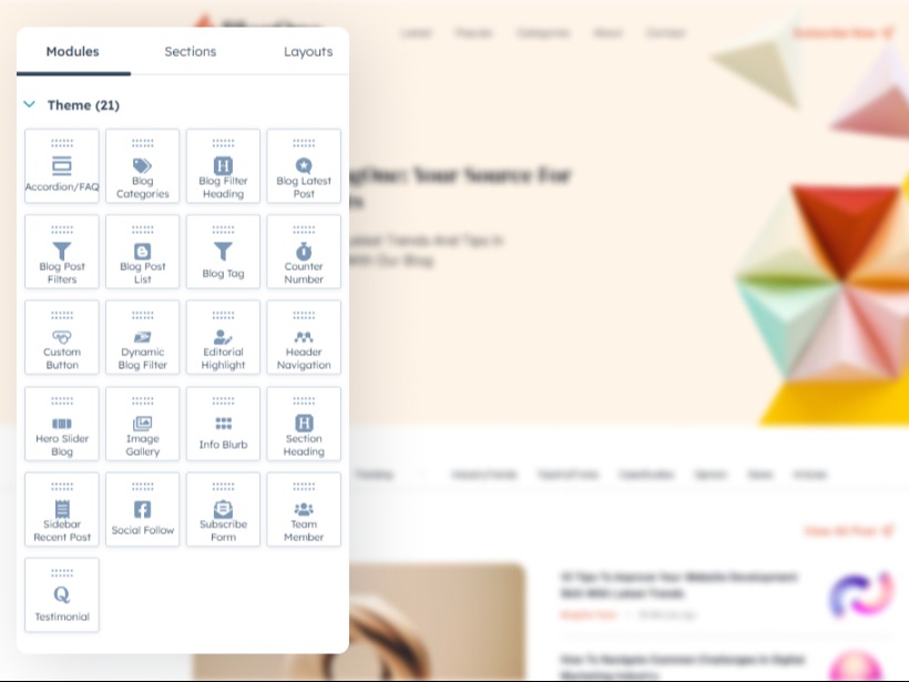 Custom Theme Modules